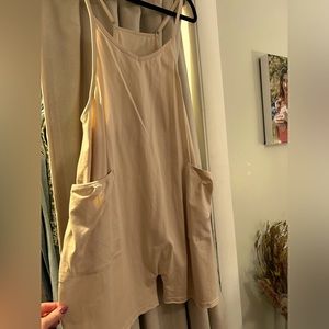 Loose overall short onesie